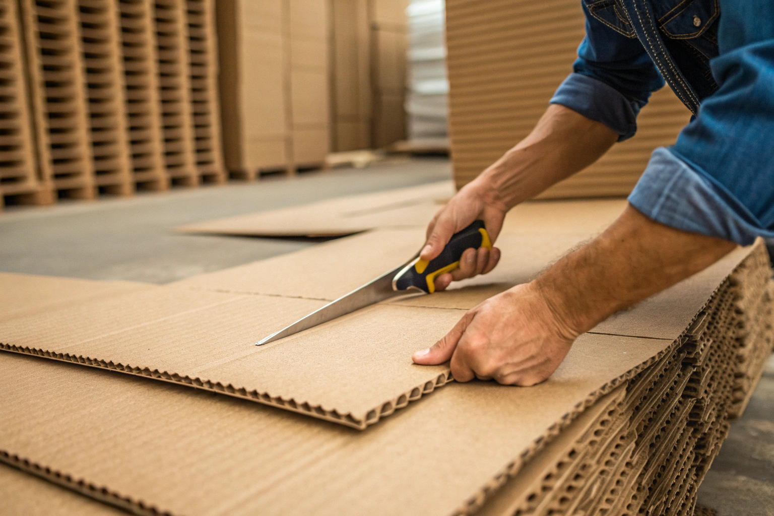 How to Cut Corrugated Cardboard by Hand?