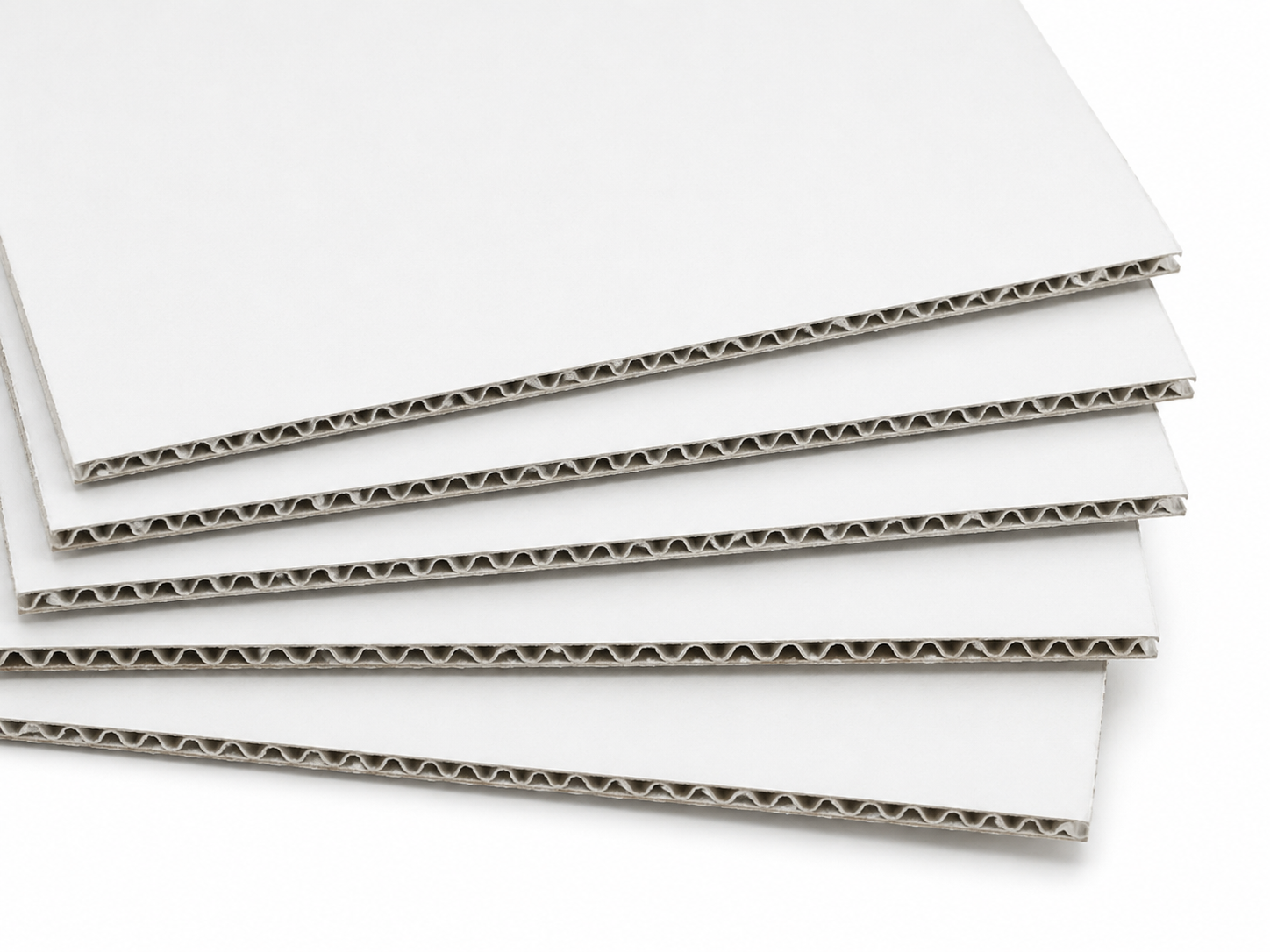 Layered corrugated board