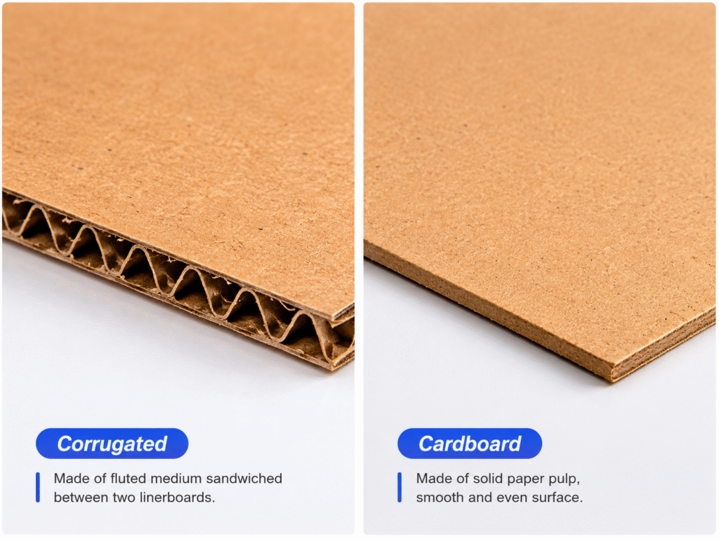 Cardboard vs. Corrugated Packaging