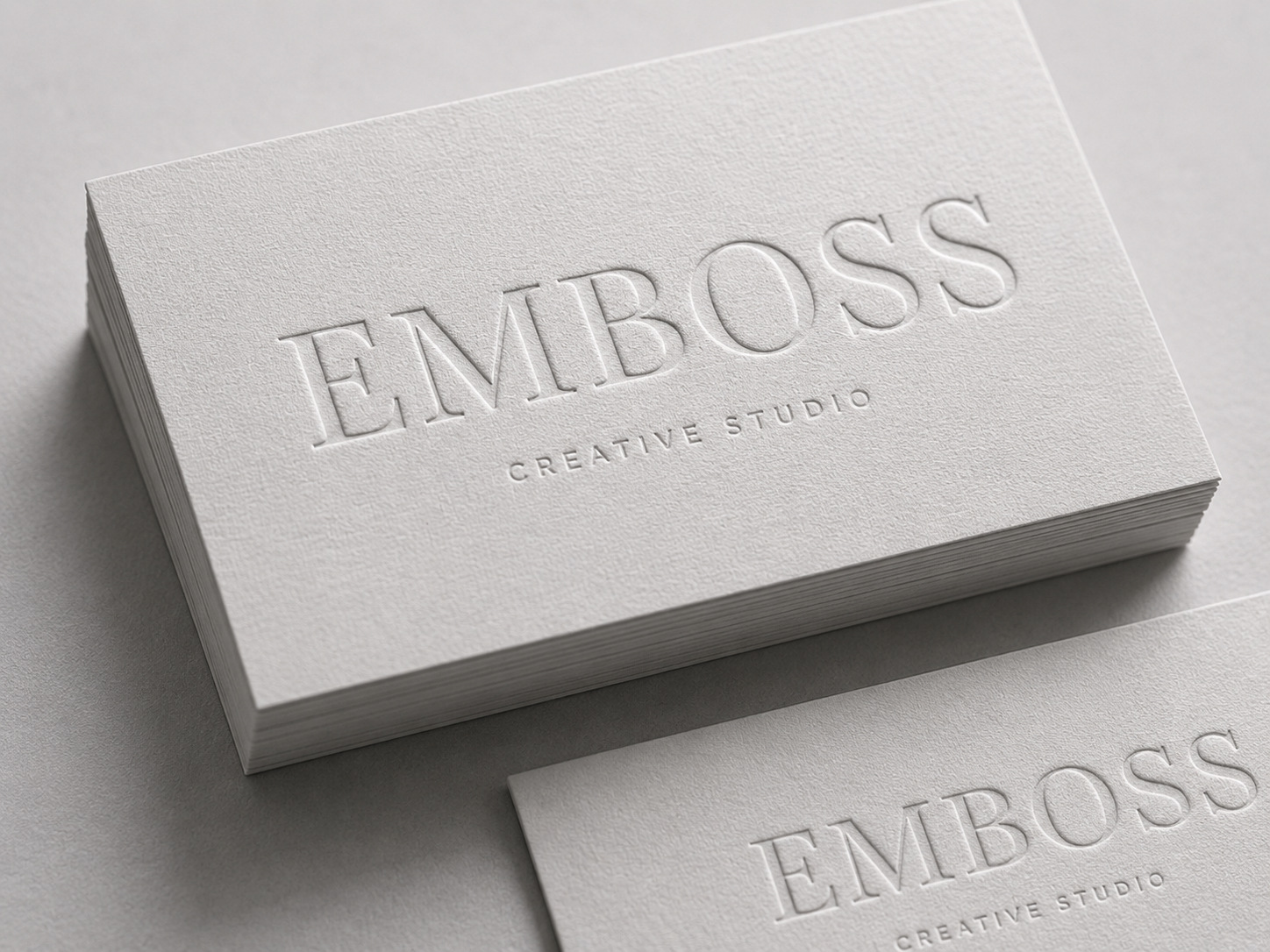 Raised embossed pattern on paper