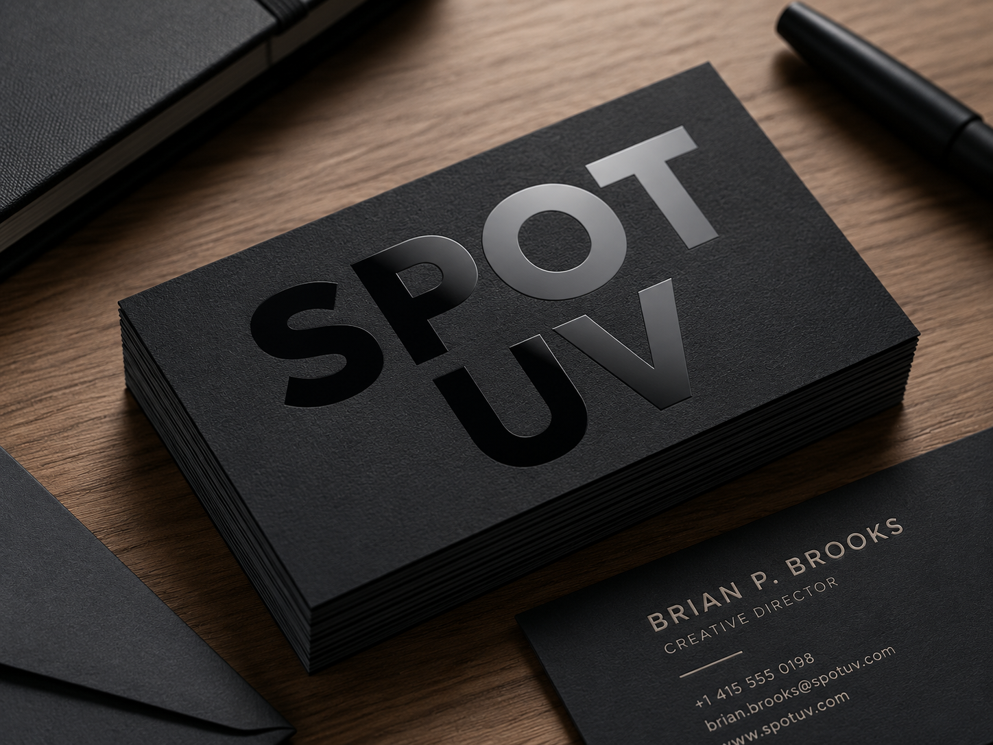 Spot UV detail on packaging