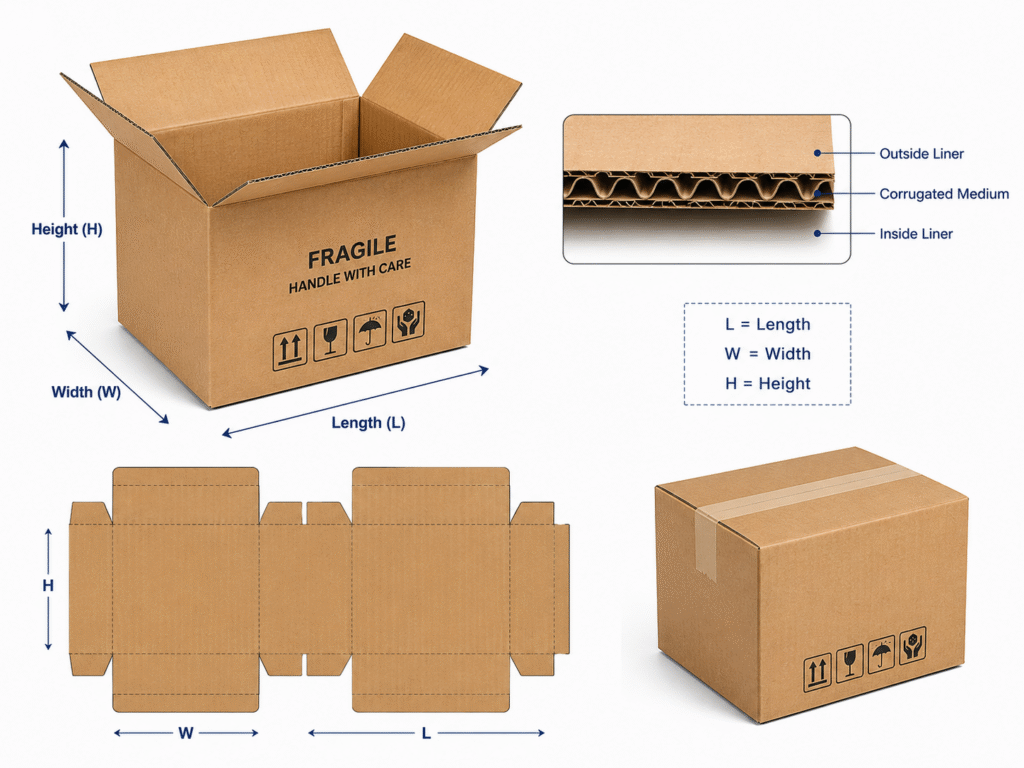 corrugated boxes