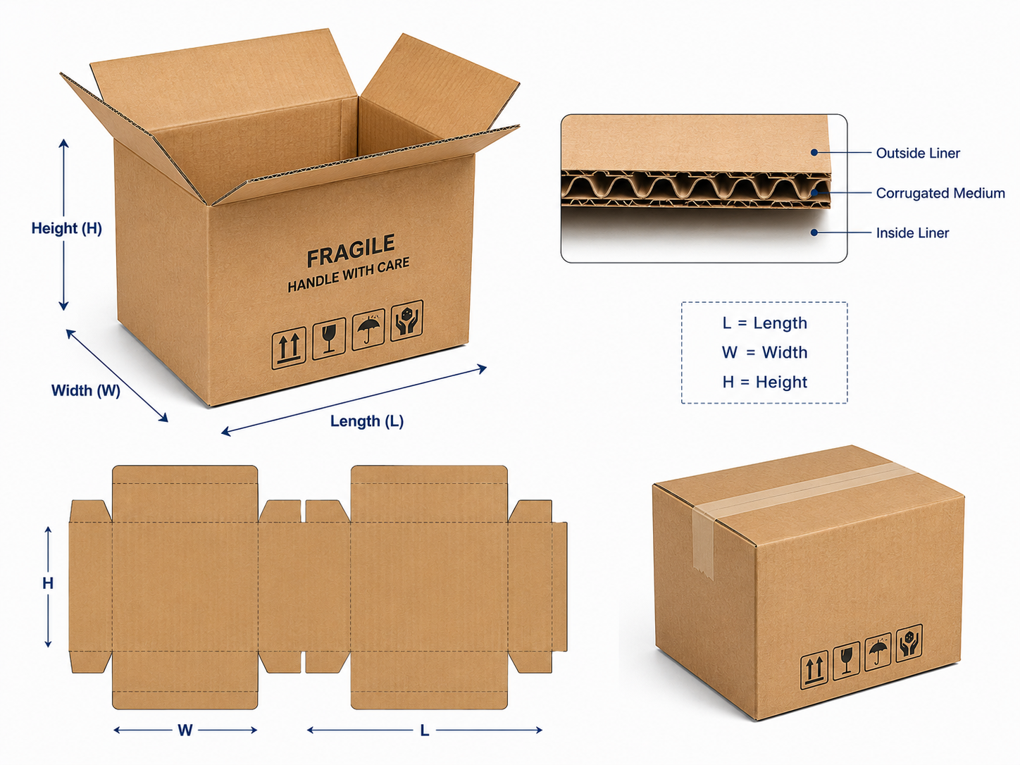 corrugated boxes